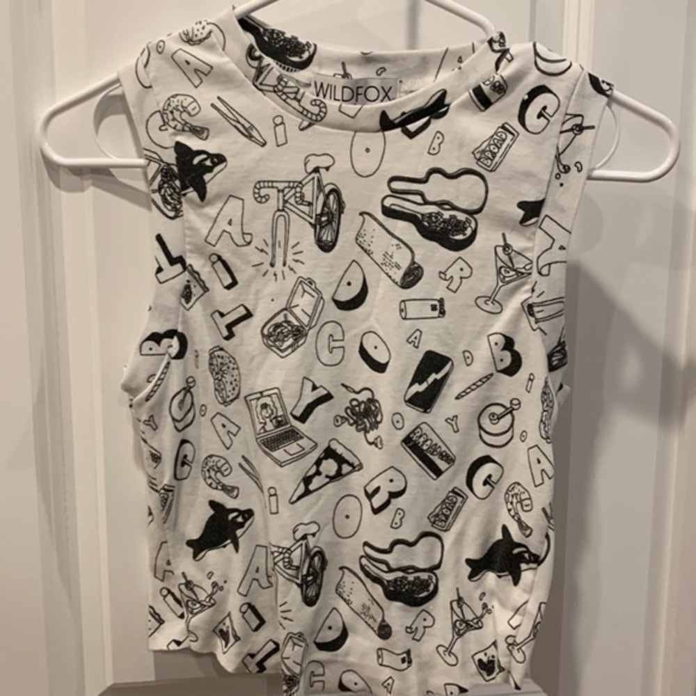 Wild fox crop top